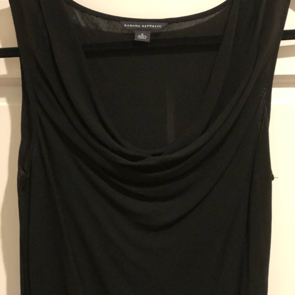 BANANA REPUBLIC!  Long drape neck dress. - Picture 2 of 7